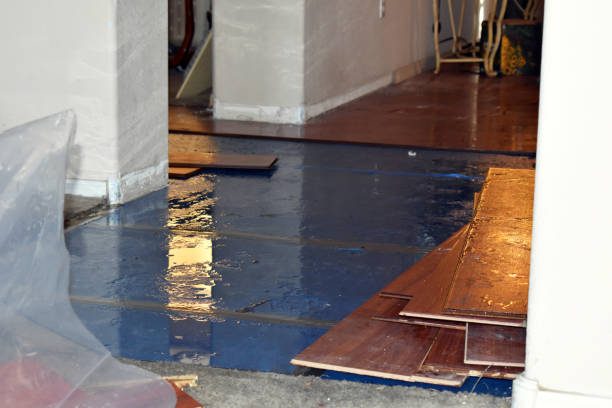 Professional Flood Cleanup technician working in Brownfield, ME